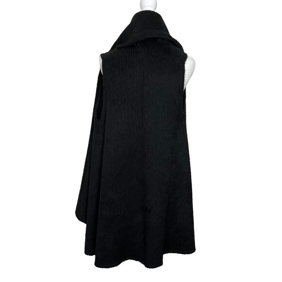Alice + Olivia Cardigan Sweater Vest Women’s XS Black Draped Sleeveless Layering - Picture 3 of 10